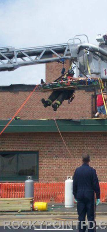 High Angle Rescue Opeation- 2010
Civilian worker injured on roof top