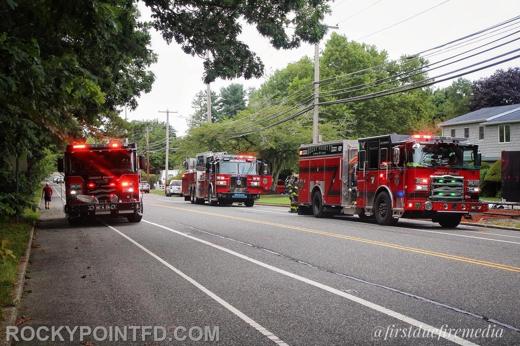 Apparatus standing by at an incident. 2024